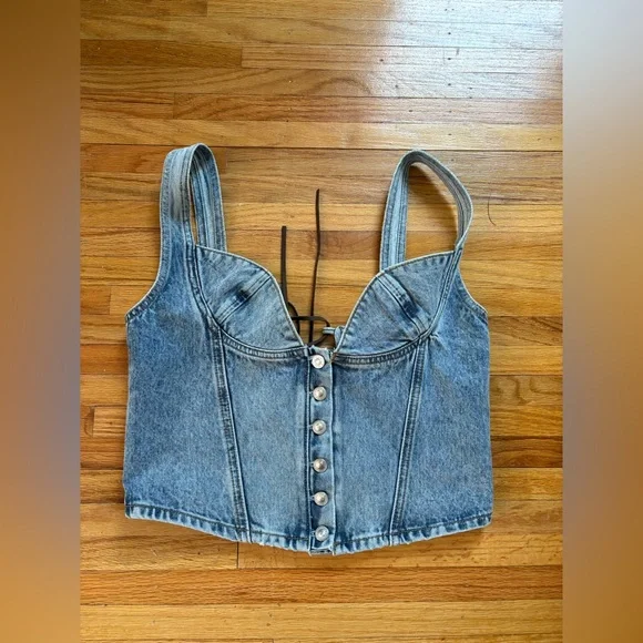 princess polly Coulter Corset Denim - Picture 4 of 7